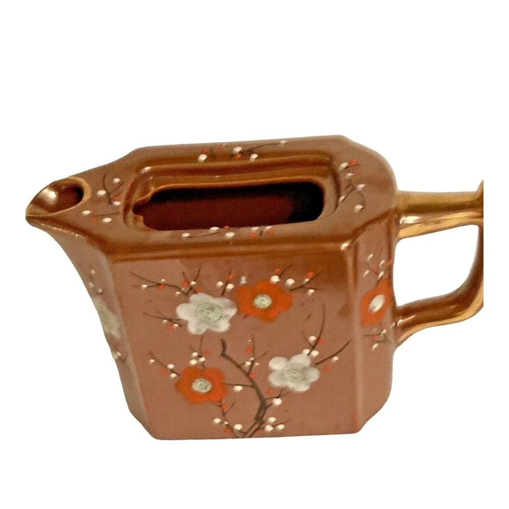 Japanese Tea Set TT Vintage‎ Hand Painted Tea Set with Tray Floral Pattern
